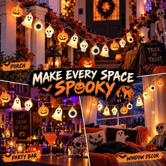 Halloween Character String Lights