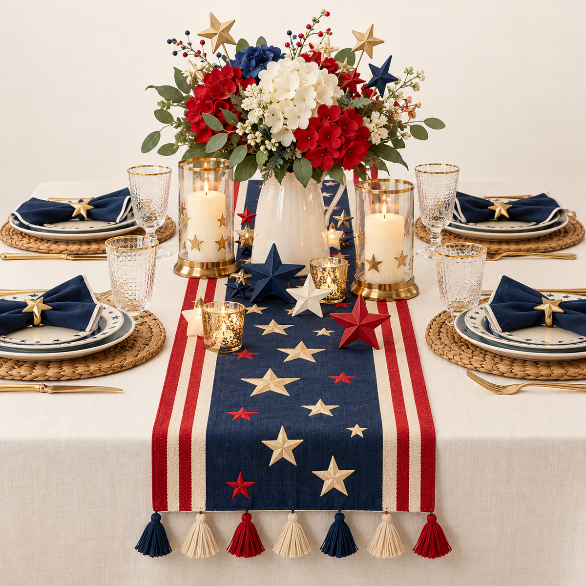 Patriotic Picnic Table Decor Set — hero concept image