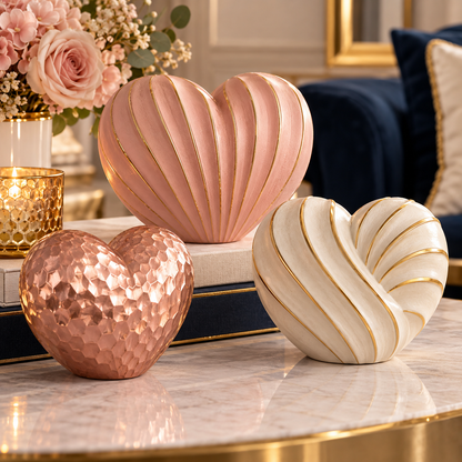 Heart Table Decor Set for Valentine's Day — detail concept image